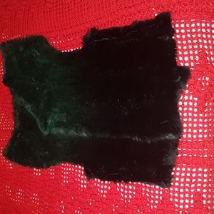 Rudsak rabbit fur knitted vest